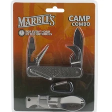 Marbles Stainless GI Utility Pocket Knife & Camper Multi Tool Spork Can Opener