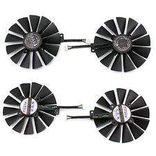 Fan For ASUS STRIX DUAL RX 580 O4G RX580 O8G Gaming 4PIN 13 Blades Cooling Fan