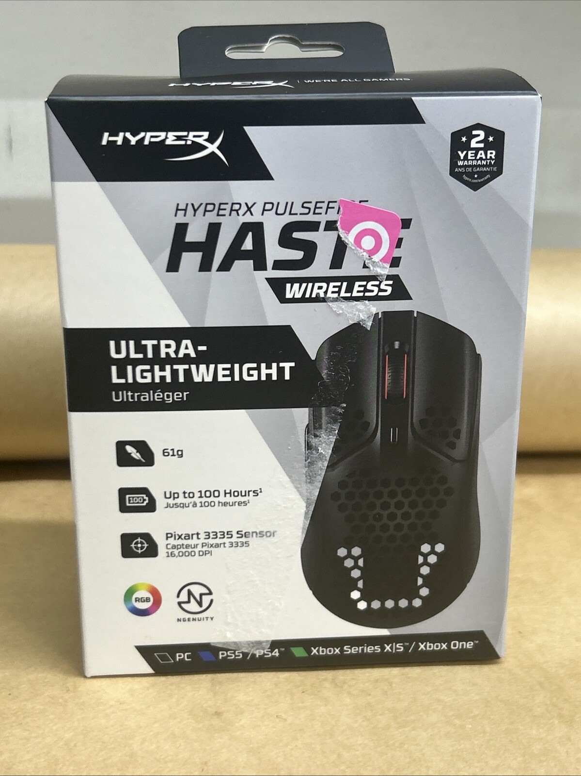 HyperX Pulsefire Haste Wireless Gaming Mouse for PC - Black