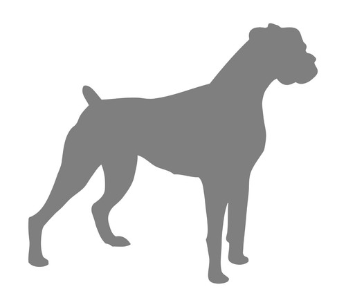 Boxer Vinyl Decal Car Window Laptop Dog Silhouette Sticker - Picture 8 of 10