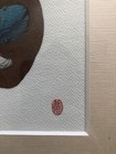 Antique Chinese Geisha with Flowers on Leaf Oil Painting  — photo 5