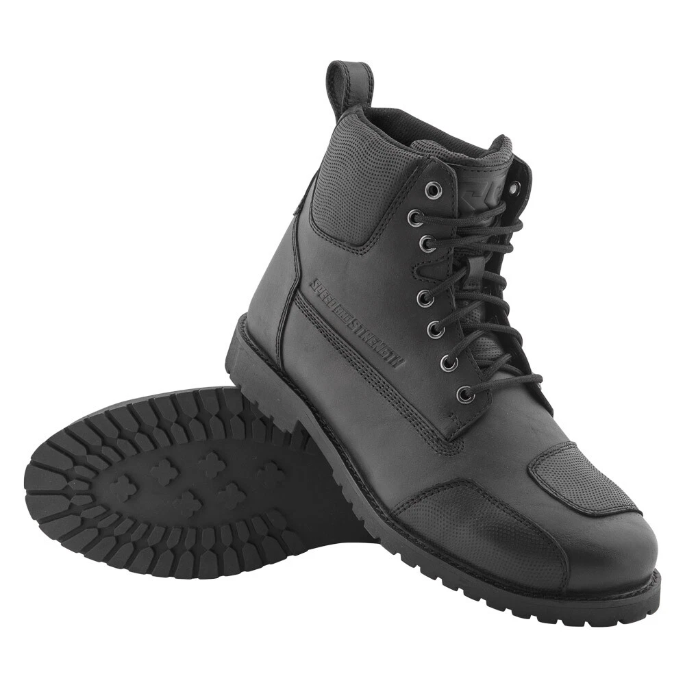 Speed and Strength Boots Black Leather Suede zip up riding boots Men’s S… Speed 4.0 8 main image 2