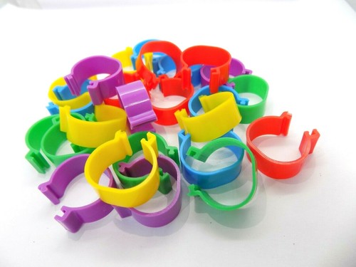 16mm Reusable Birds Rings Chicken Poultry Duck Quail Foot Tags Clips Leg Ring UK - Picture 4 of 15