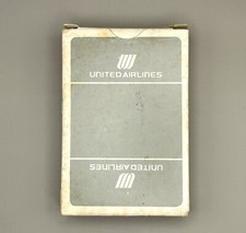 Vintage United Airlines Playing Cards Grey Gray Deck of Cards