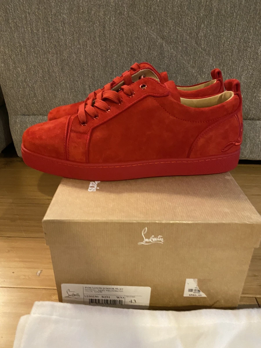 Christian Louboutin Louis Junior Red Sneakers Brand New Size 43 | eBay