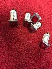 32-2911T LEECRAFT INDICATOR LIGHTS SQUARE RED   125V 1/3W  5 PCS NEW