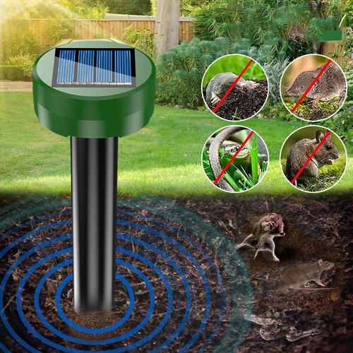 Solar UltrasonicRepellent Pest Scarer Deterrent Repeller Garden UK^ - Picture 6 of 10