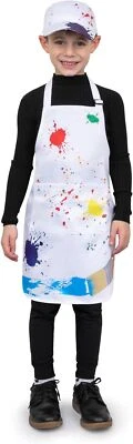 Dress Up America Painter Costume for Kids - Artist Apron and Cap Set for Girls
