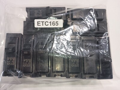 LOT ITE 8 - EQP150 4 - EQP140 50A 40A 1-Pole Circuit Breaker 120/240V Gould Alli