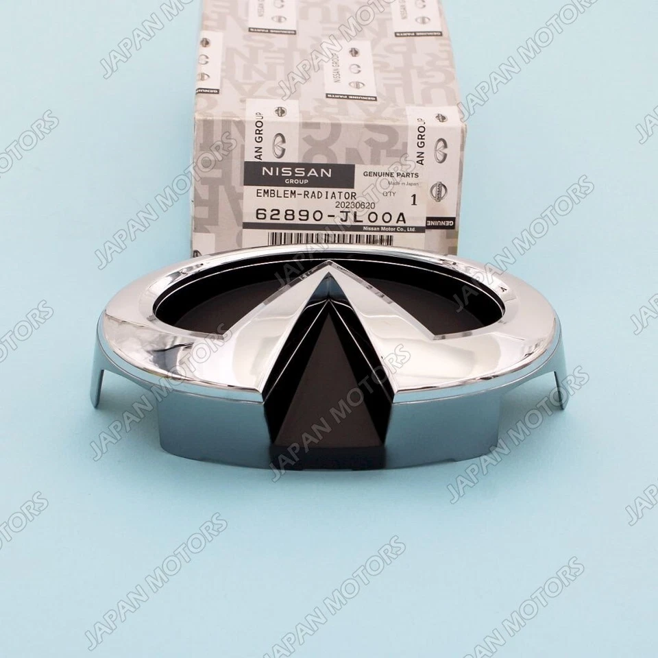 Genuino 2008-15 INFINITI cupé Q60 G37 radiador delantero parrilla emblema 62890-JL00A Foto 3 de 4