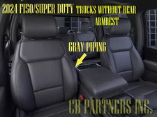 OEM FORD SUPER DUTY F250 F350  LEATHER SEAT UPHOLSTERY GRAY PIPE 2023 2024 2025