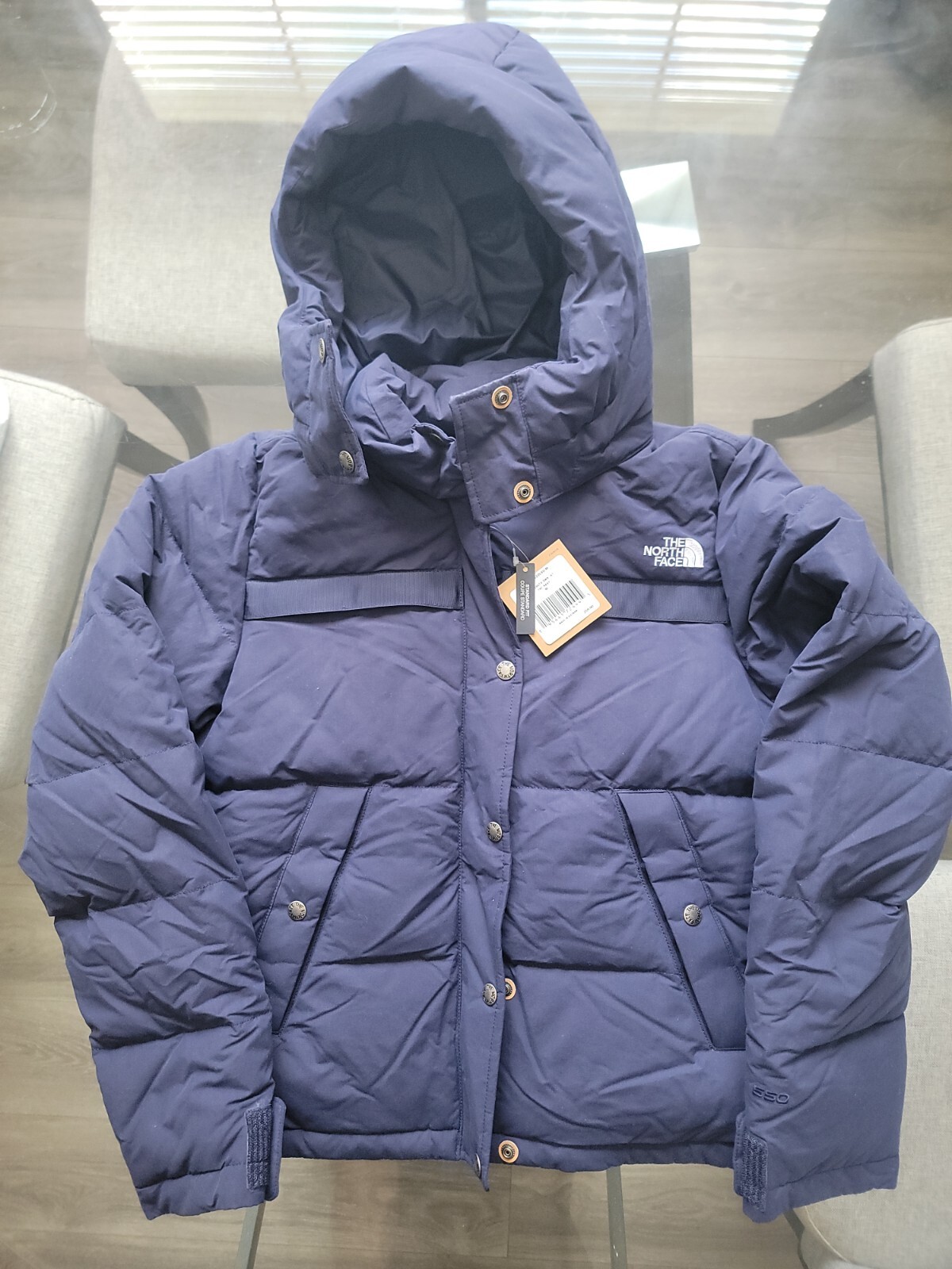 The North Face Women's Forester Down Jacket Winter Coat TNF Navy Sz L  iuu.org.tr
