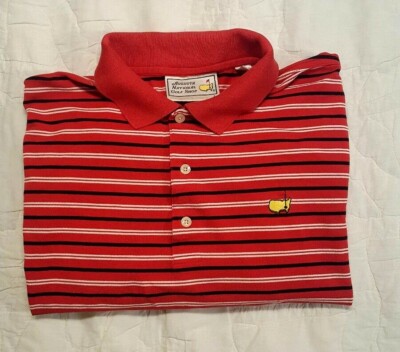 Augusta National Golf Shop Masters 60's Two Ply S/S Polo Golf Shirt Men's Sz. L