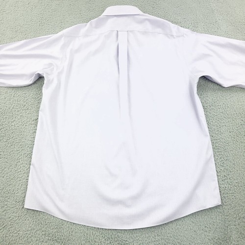 Roundtree & Yorke Shirt Mens 17 1/2 Purple Fitted EZ Wash Gold Label Business - Picture 6 of 14