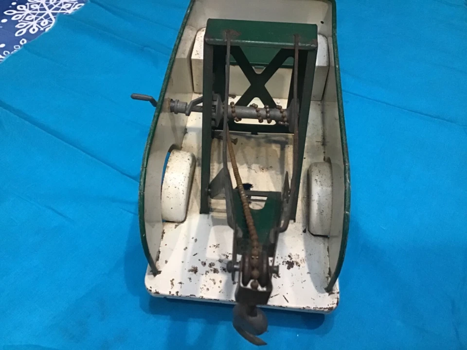 Camión grúa de servicio de remolque Marx Cities de metal prensado de la década de 1950 Foto 2 de 4