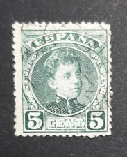 1901-1905 ESPAÑA Edifil 242 Alfonso XIII Tipo Cadete (Usado)