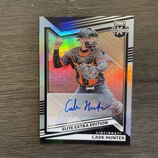 2022 Panini Elite Extra Edition-Cade Hunter Auto #153