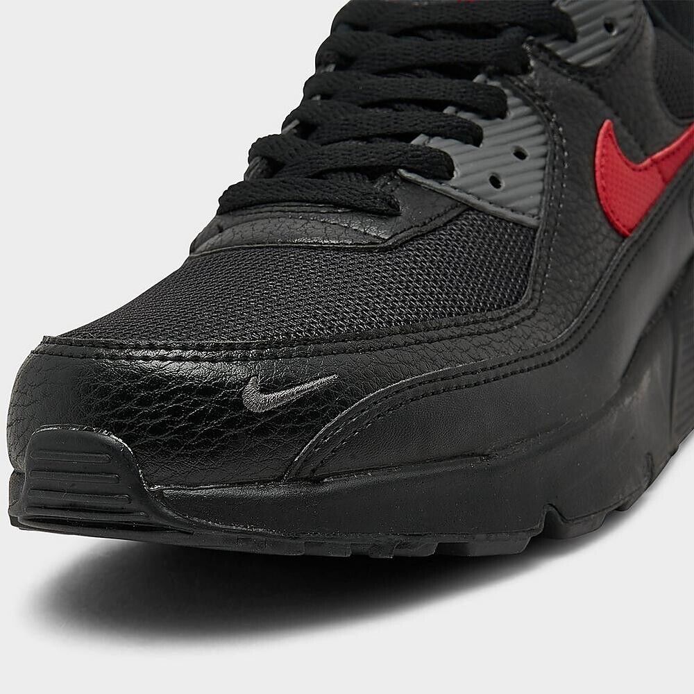 NIB BigKid Nike Air Max 90 Next Nature Casual Black/Gym Red NIB BigKid Nike Air Max 90 Next Nature Casual Black/Gym Red