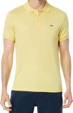 Lacoste Men's Short Sleeve Pima Polo Shirt, Yellow, XXL