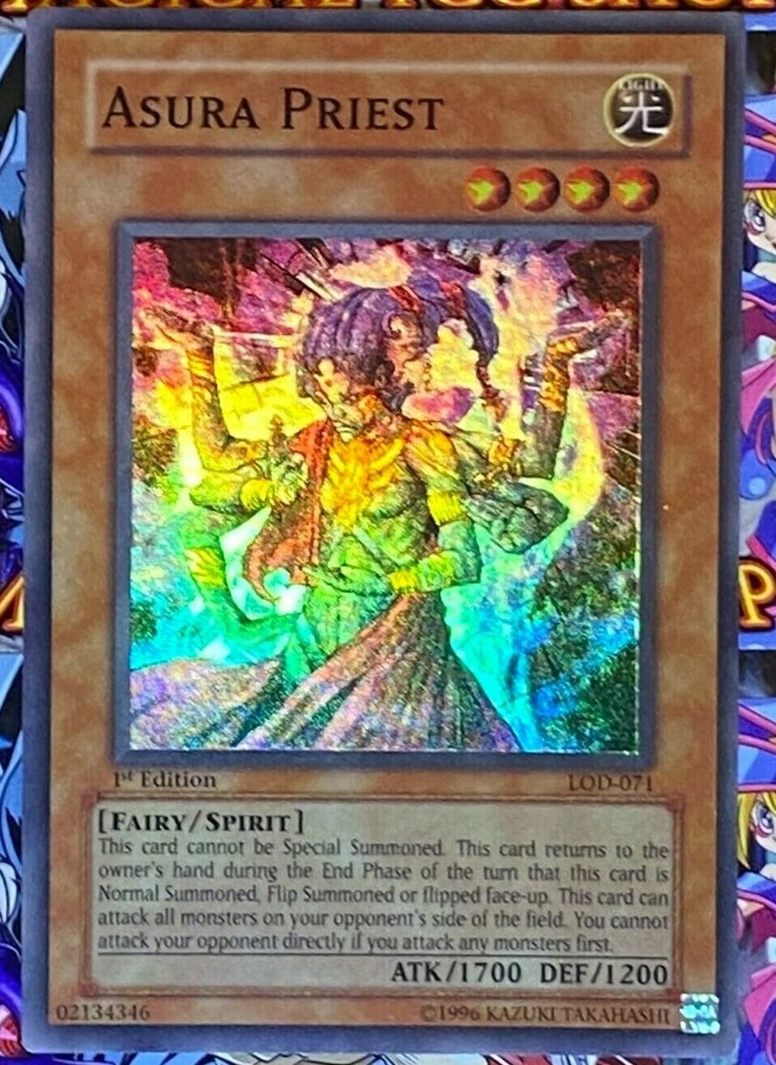 Yugioh Asura Priest Legacy of Darkness 1st Edition Super Rare LOD