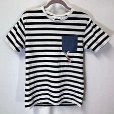 Design Tshirt Store Graniph Women Astro Boy & Professor Striped Small T-Shirt