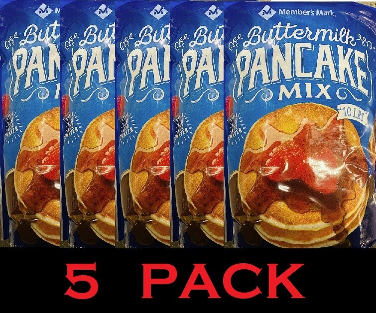 5x Member's Mark Buttermilk Pancake Mix 10 Lb Bag - 5 PACK