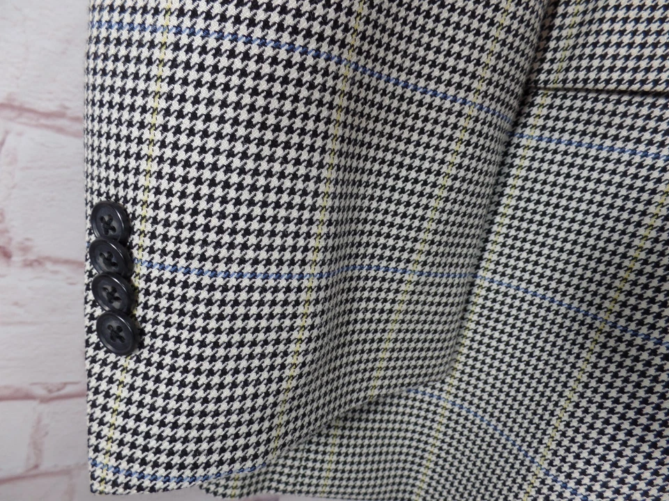 Paul Fredrick Mens 48R Double Breasted Sport Coat Blazer Suit Jacket Peak Lapels - Image 4 of 4