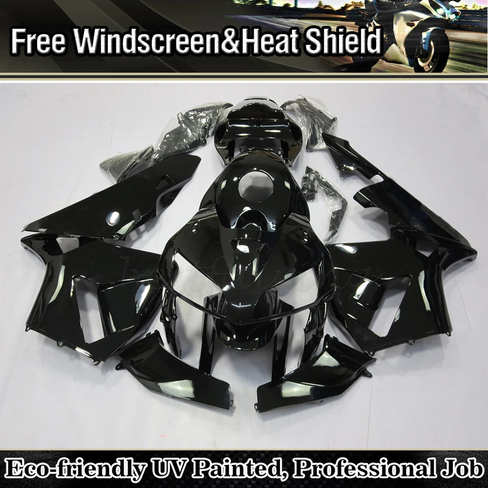 Kit de carenado con perno para Honda CBR600RR 2005 2006 sin pintar brillo mate negro rojo Foto 2 de 4