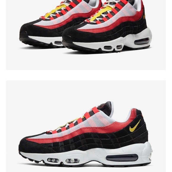air max 95 black red yellow