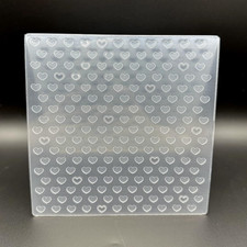 3D Plastic Embossing Folder Template Little Love Texture 5.91X5.91 Inch for Card