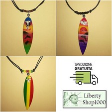 Collana con Surf Surfista Dente di Squalo Artigianale Shark Tooth Handmade Mare