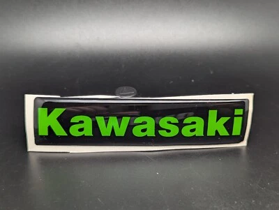 ATP AR KAWASAKI 110MM LOGO ADESIVO 3D SIGLA EMBLEMA FREGIO STEMMA SCRITTA BADGE TARGA