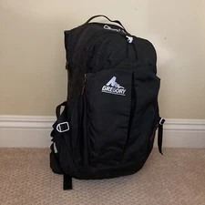 Gregory Backpack Black Hiking Camping Outdoor Travel Pack with Pockets Good