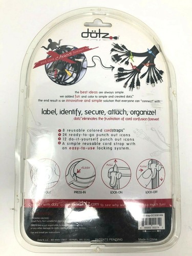 Cord Straps, Multi-color Dotz, DCS301AN - Ships Today! - Picture 3 of 4