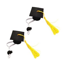 Mini Graduation Caps with Tassel Small Animal Bachelor Hat Graduation Photo P...
