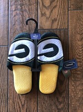 NFL Green Bay Packers Team Slippers Slip on House Shoes Foco Mens Large 11-12