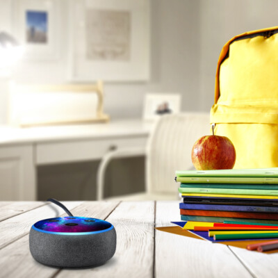 Autocollant Skin Vinyle Pour Amazon Echo Dot 3ème Génération – Motif Ocean Sunset