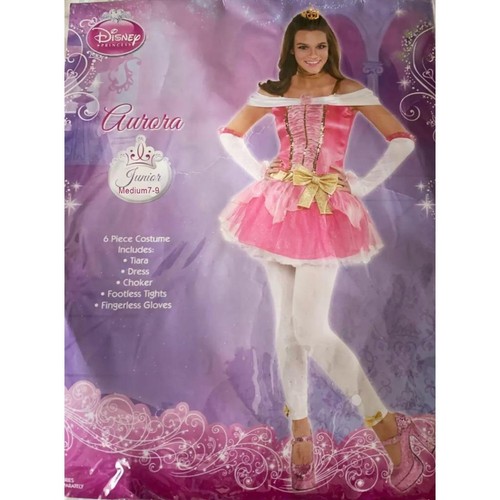 Disney Prinzessin Aurora Kostüm Halloween oder Verkleiden Größe Medium 7 - 9 Neu