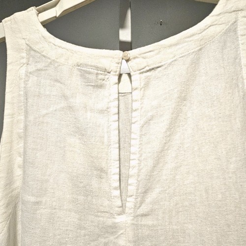 NWT A New Day A-Line Shift Size S Sleeveless Button Closure Linen Blend - Picture 3 of 4