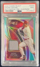 2020 Panini Select Swatches SHOHEI OHTANI #SS-SO Tri-Color Prizm 28/75, POP 1!