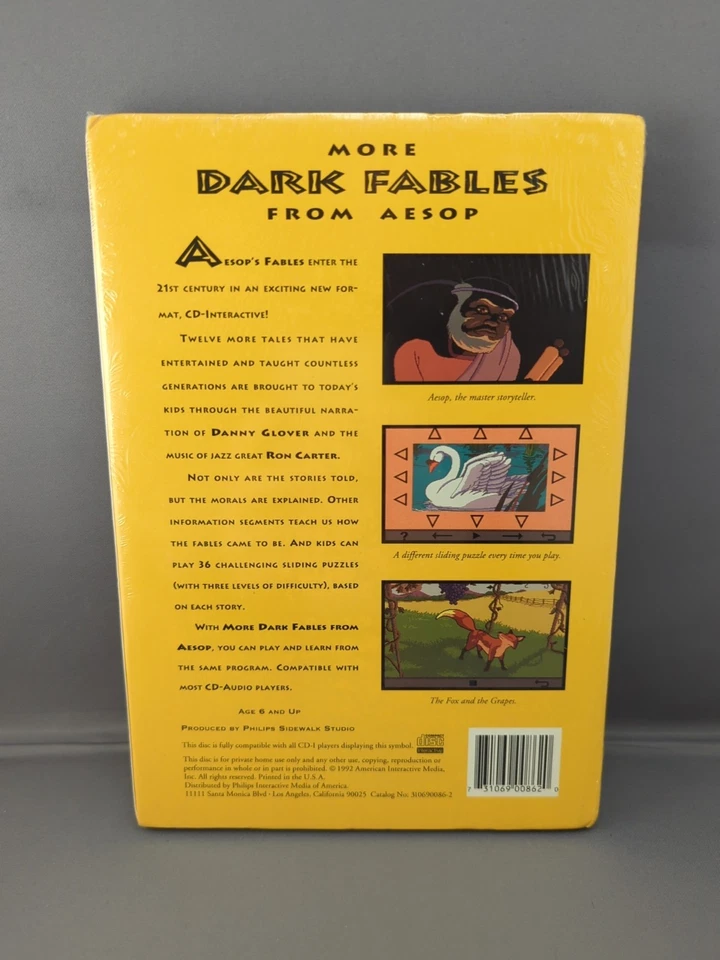 * More Dark Fables From Aesop (Philips CD-i, 1992) Brand New NIB - Image 2 of 4