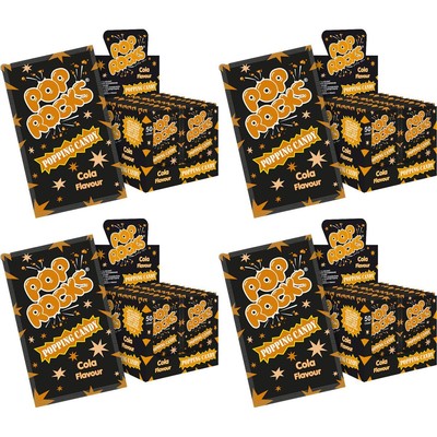 Pop Rocks Cola 50 Stk. im Display knisternde Zuckerware (4er Pack)