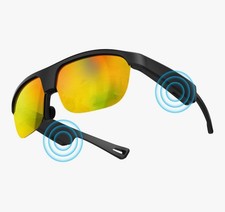 New Sealed Alpha Digital G02 Smart Glasses (Golden Glare) w/ Built-in Microphone
