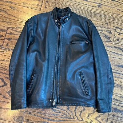 Schott 141 Leather Motorcycle Jacket 46L