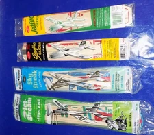 Backyard Air Force: Lot of Four Guillow's Balsa Wood Airplane Kits
