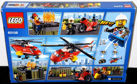 NEW SEALED! LEGO CITY 60108 FIRE RESPONSE UNIT / HELICOPTER / MOTORCYCLE