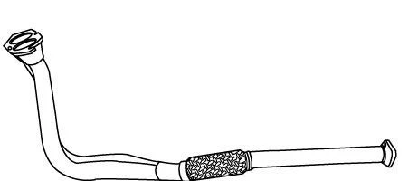 VEGAZ OR-200 Tubo de escape para OPEL Astra F CC (T92) Astra F Caravan (T92) - Imagen 2 de 4