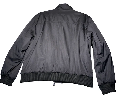 Calvin Klein Men's Black Classic Ripstop Bomber Coat Jacket Size XL image 3