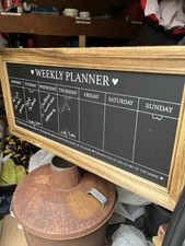 Kitchen Weekly Chalk Menu Board Weekly Planner