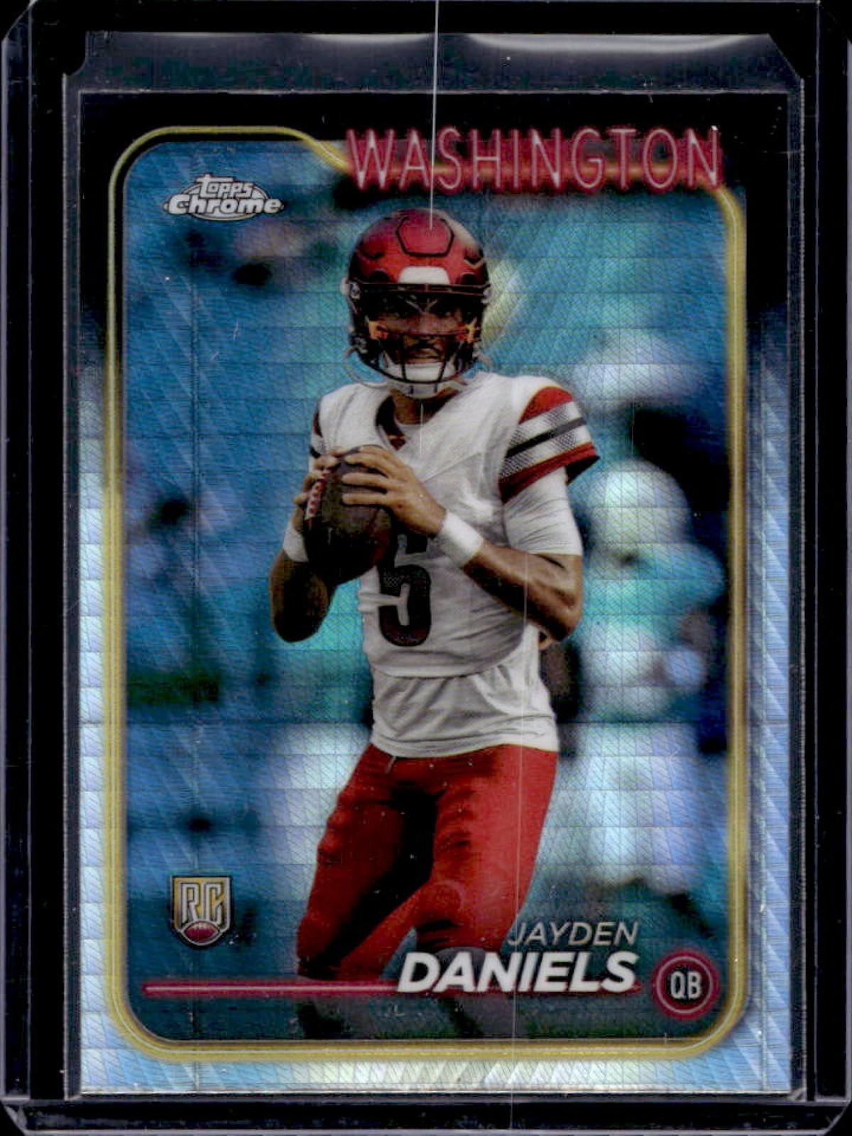2024 Topps Chrome Jayden Daniels RC Prism Refractor #201 Commanders